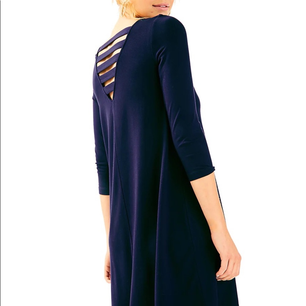 Lilly Pulitzer Navy Ophelia Swing Dress Size S